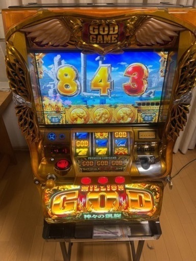 早い者勝ち　引取限定　パチスロ実機　ミリオンゴッド　神々の凱旋　不要機付き