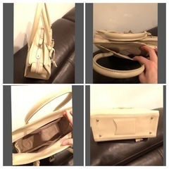 オフホワイト ハンドバッグ 難ありの画像