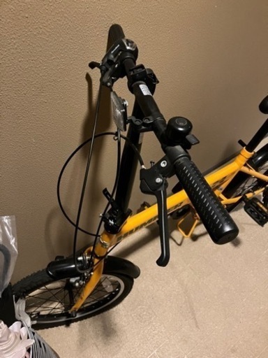 HUMMER 折りたたみ式自転車　変速機付　イエロー黄色