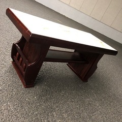 大理石調　応接テーブルの画像