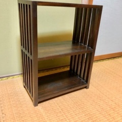 棚　木製　茶色　ブラウン