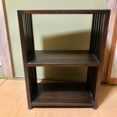 棚　木製　茶色　ブラウンの画像
