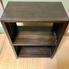 棚　木製　茶色　ブラウンの画像