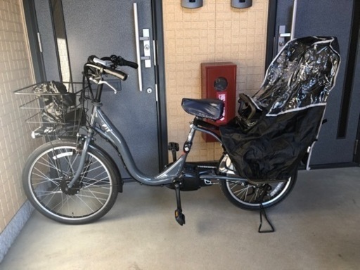 ヘッドレスト付チャイルドシート搭載TDH-408L 電動自転車