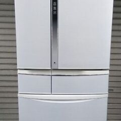 パナソニック 6ドア冷蔵庫 NR-F506T-S 501L 12年製 シルバー 配送無料