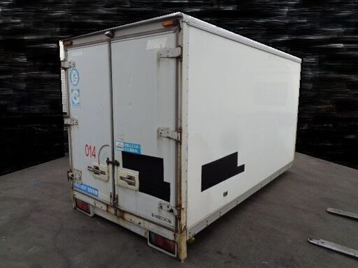 トラックコンテナ 箱 2ｔ3660X1860X2200 アルミバン 保冷 冷凍冷蔵 倉庫 物置 ガレージ 愛媛より