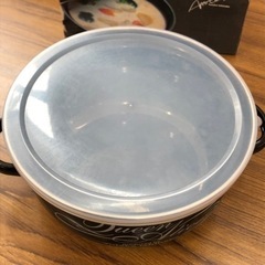 未使用品　両手鍋　18cm   調理　保存　再加熱　便利　人気商品‼︎の画像