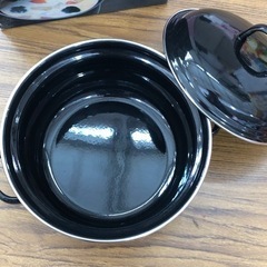 未使用品　両手鍋　18cm   調理　保存　再加熱　便利　人気商品‼︎の画像