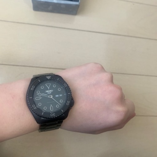 【値下げ中】SEIKO 黒　メンズ　腕時計
