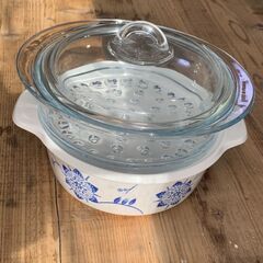 耐熱ガラス両手鍋2L　スチーマー付き　※2個目の画像