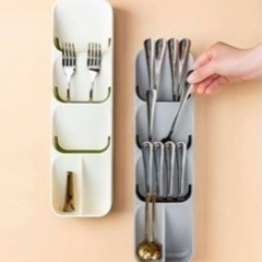 白色、フォーク、スプーン、箸、など 食器入れの画像