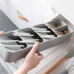 白色、フォーク、スプーン、箸、など 食器入れの画像