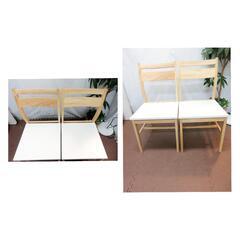 ☆T2403☆ ニトリ NITORI チェア 2脚セット　の画像