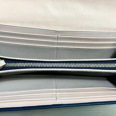 バリー　BALLY　長財布　ネイビー　レザー　元箱ありの画像