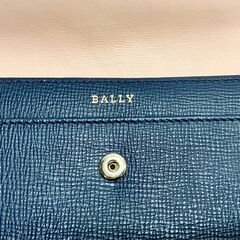バリー　BALLY　長財布　ネイビー　レザー　元箱ありの画像