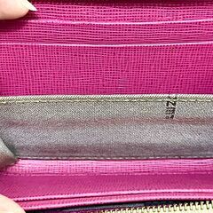 フェンディ　FENDI　ピンク　コンパクトジップ　お財布の画像