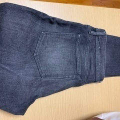 無印　グレー　デニム　boyfit