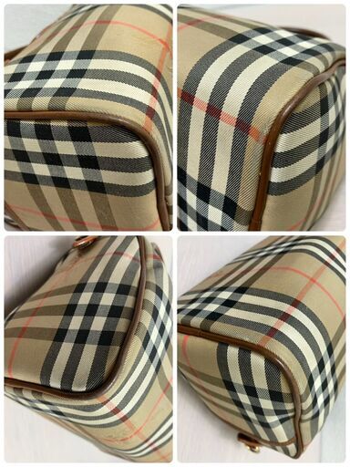 ブランド：バーバリー　BURBERRY 商品名：2way ミニ　ボストンバッグ　ハンドバッグ　ショルダー カラー：ベージュ　ブラウン　ノバチェック 素材：キャンバス×レザー サイズ：約W24×H17.5×D15㎝  ハンドル長さ：約35cm ショルダー：約93.5-107㎝ ※手採寸の為、多少の誤差はご了承ください。  付属品：ショルダーストラップ 管理番号：D-md5311  【商品状態】 使用に伴うスレ小傷があります。 気になる箇所は撮影しておりますので画像でご確認お願いいたします。 見たい箇所があり