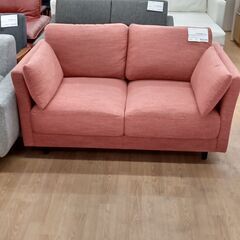★ジモティ割あり★ ニトリ 二人掛けソファー ピンク系 H65×W138×D77 クリーニング済み SJ1287