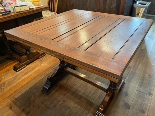 アンティーク ドローリーフダイニングテーブル