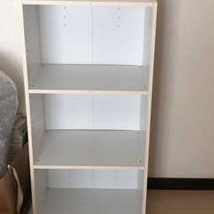 カラーボックス白　(30×40×90cm)の画像