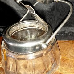 ☕シュガーポット ガラス 昭和レトロ 日本製の画像