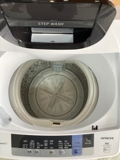 日立 HITACHI NW-50C W [タテ型全自動洗濯機 5kg ピュアホワイト]  リサイクルショップ宮崎屋住吉店23.2.1F