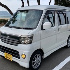 美車！！ダイハツ　アトレーワゴンカスタムターボRS 車検ロング　ナビ新調しましたの画像