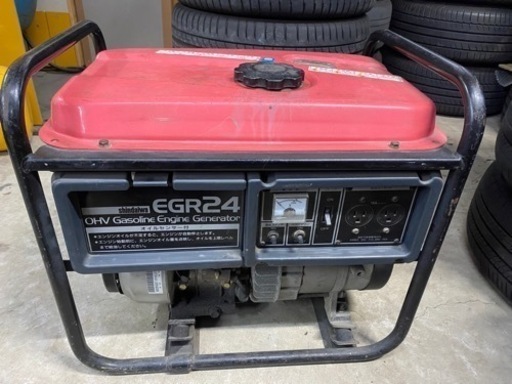 新ダイワ　EGR24 ガソリン発電機　100V 24A 60Hz ガソリン満タン　動作確認OK
