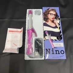 コテ ヘアアイロン 26mm テスコム くし付き カール スチーム マイナスイオン Nino NPM526-V カシスパープル 