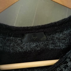 JUEGO 半袖ストライプニット スパンコール付きの画像