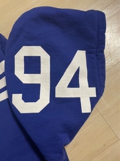 2008AW SUPREME シュプリーム University Zip Hoodie 94 ジップ フーディー パーカー XL Blue 青 メンズ