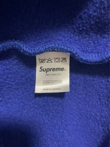 2008AW SUPREME シュプリーム University Zip Hoodie 94 ジップ フーディー パーカー XL Blue 青 メンズ