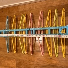 洗濯干しハンガー無料　カラフルの画像