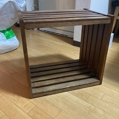 木箱収納棚　4箱