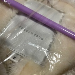 MERCURYDUO マーキュリーデュオ フェイクムートン コート ベージュの画像