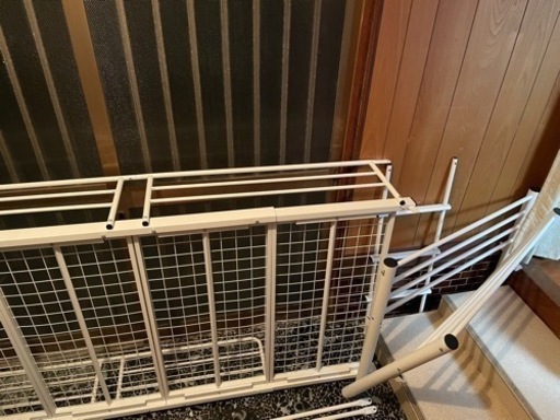 (引渡し済)パイプ2段ベット(白)【宇部市内(宇部市外要相談)＋1500円でお家まで運びます!!※詳しく↓】