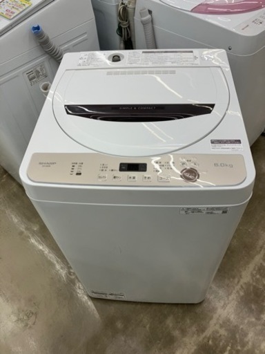 ?SHARP 穴なし槽だから節水！ 洗濯機?6385