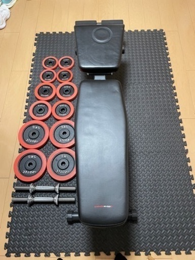 irotec ダンベル インクラインベンチ セット 約35kg アイロテック