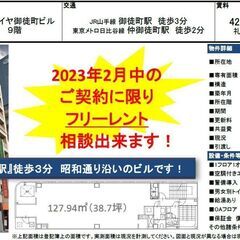 【大幅値下げ！】御徒町オフィスビル9階 1フロア