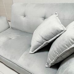 【美品】COOMO 2人掛けソファ  クッション付き