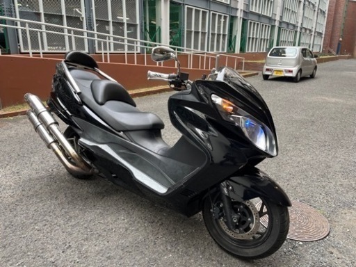 【スズキ　スカイウェイブ】大人カスタムスピーカー付き通電確認済みツインマフラー