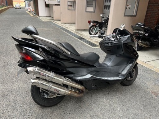 【スズキ　スカイウェイブ】大人カスタムスピーカー付き通電確認済みツインマフラー