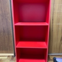 取引中　カラーボックス　3段　赤