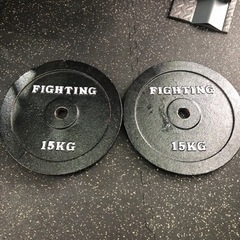 ファイティングロード  15kgアイアンプレート　2枚