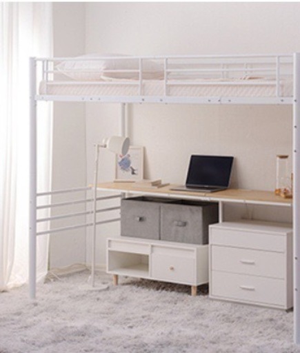 デスク付きロフトベッド　シングル