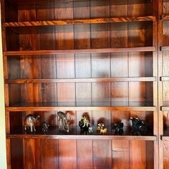 欅　飾り棚　漆塗りの画像