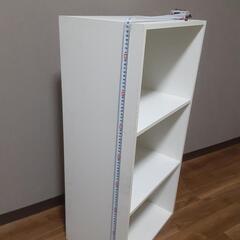 普通サイズのカラーボックス3段(白)の画像