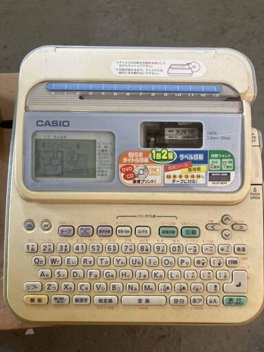 カシオ CASIO ネーム ランド NAME LAND KLD-200 電池導通不良 アダプターで起動確認済み ジャンク ネームランド ラベルライター