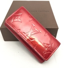 LV ルイヴィトン 赤ヴェルニ 4連キーケース ミュルティクレ4